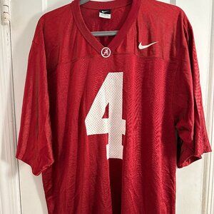 Alabama Crimson Tide #4 Nike Large Jersey